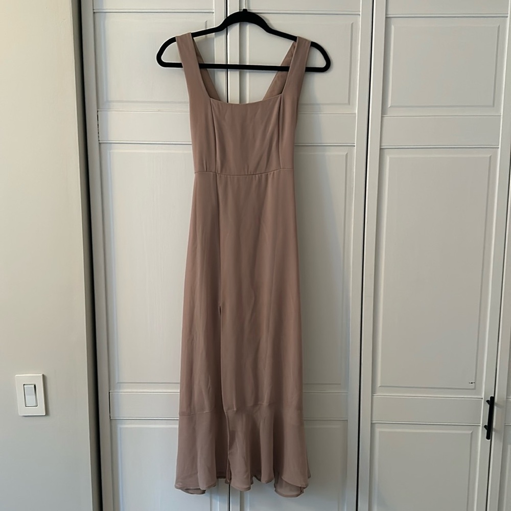Call me your Mumu Taupe dress